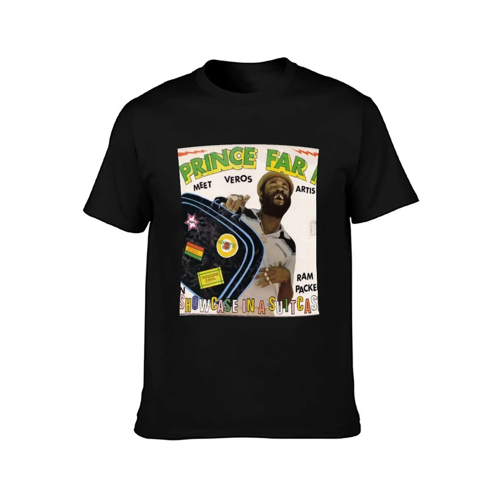 Prince Far I Showcase In A Suitcase Veteran Reggae DJ T-Shirt, Summer Casual Cotton Tee, Oversized Streetwear Tops, 100% Cotton