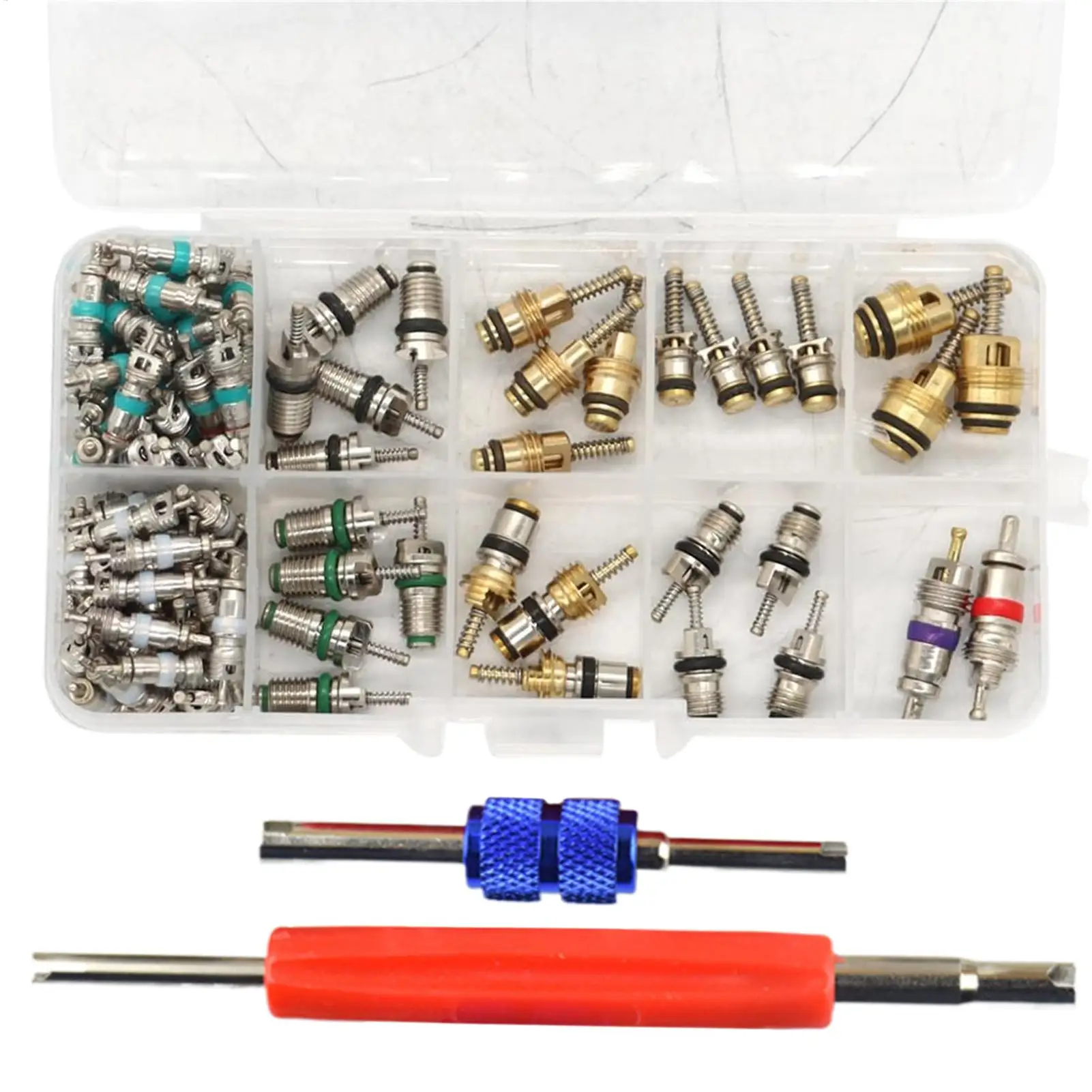 

Ac Valve Core Removal Tool Leakproof Automotive Accessories Vehicle A/C Hvac Valve Core Kit For Mechanics Drivers Technicians