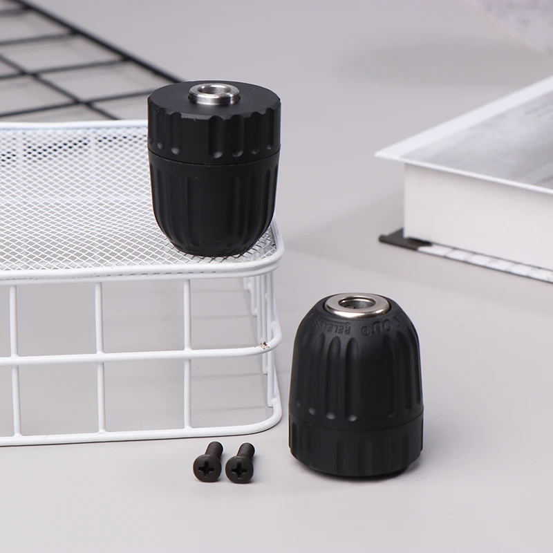 Mandrino per trapano senza chiave da 0.8-10mm adattatore per mandrino per trapano con gambo esagonale da 1/4 di pollice strumento di conversione per avvitatore a percussione a connessione rapida