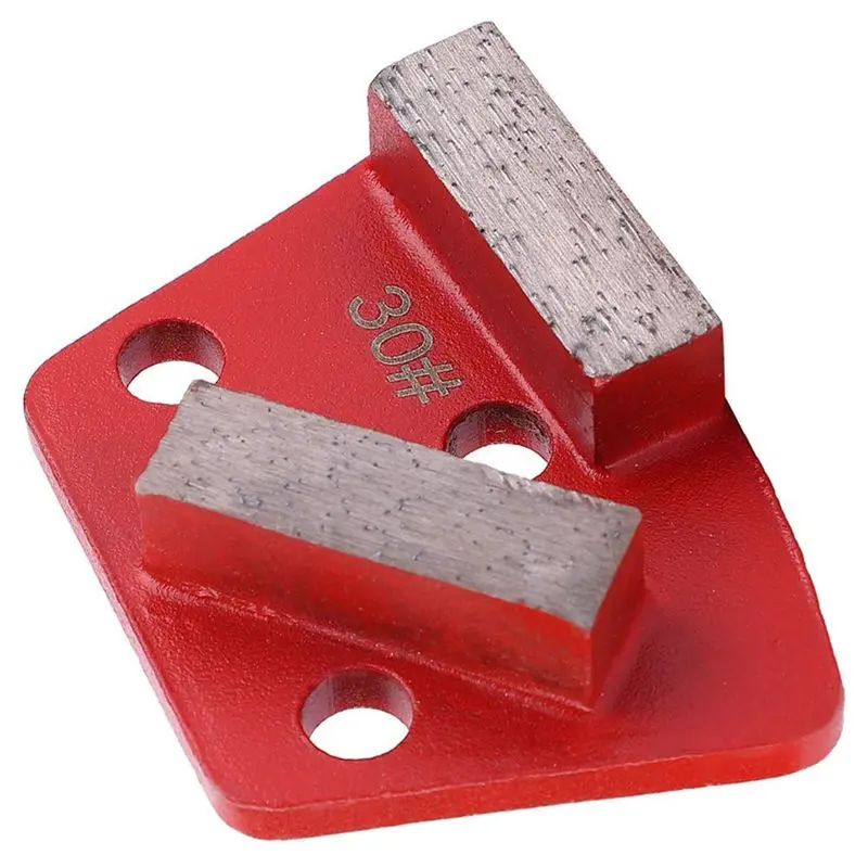 ABUG-For Preparation& Thin Epoxy Removal 6Pcs Trapezoid Diamond Concrete Floor Grinding Disc 30 Grit Metal Scraper Shoes Kit
