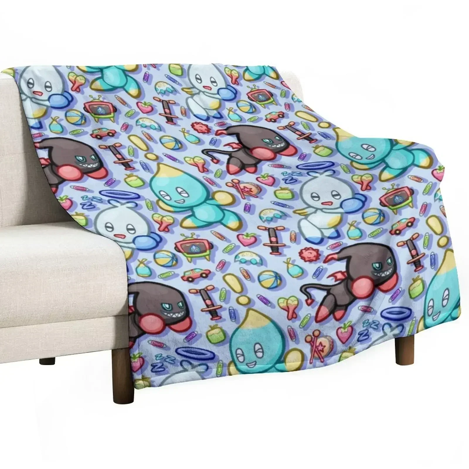 Letz Get This Party Started (Blue) Throw Blanket christmas decoration Soft Plaid Loose Nap Blankets