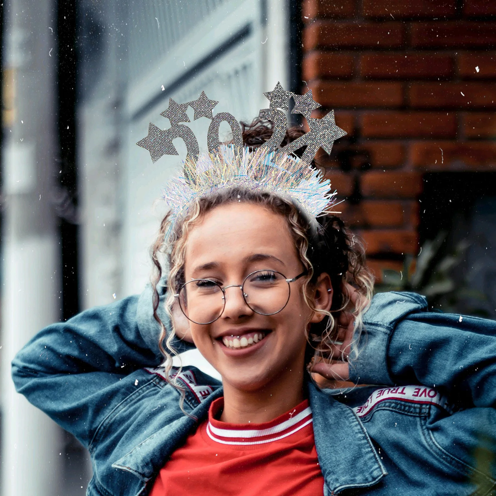 

Sequin 2024 New Year Headband Stars Decorative Party Hair Hoops Store Lovely Headdress Accessories Holiday