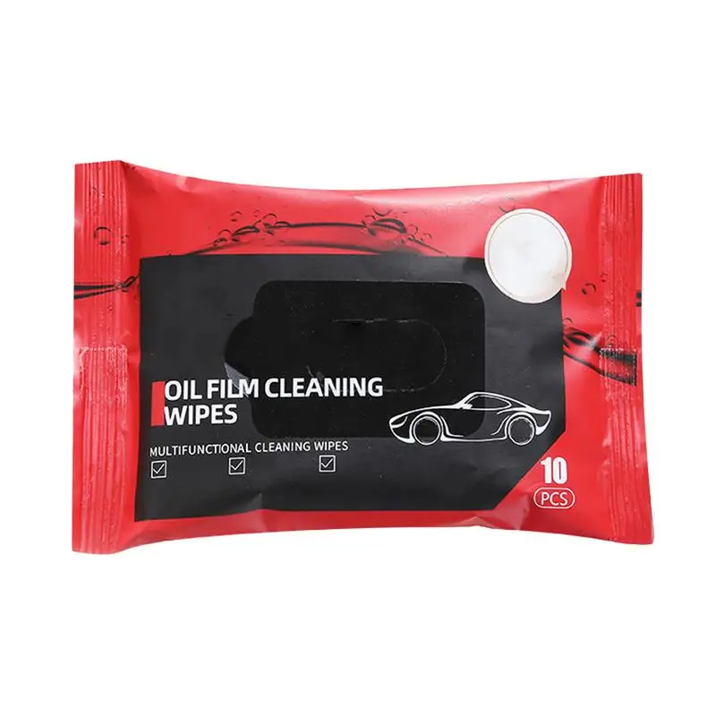 Car Glass Cleaning Wipes Auto Interior Glass Oil Film Wet Wipes Clean And Traceless Cleaning Tool For Windshield Window Shower