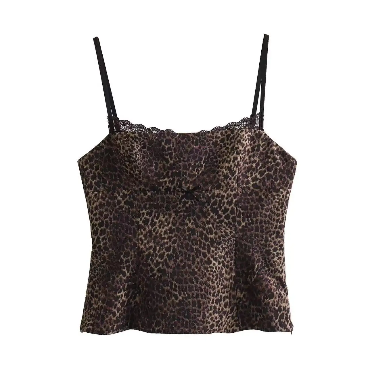 Leopard Print Strap Top