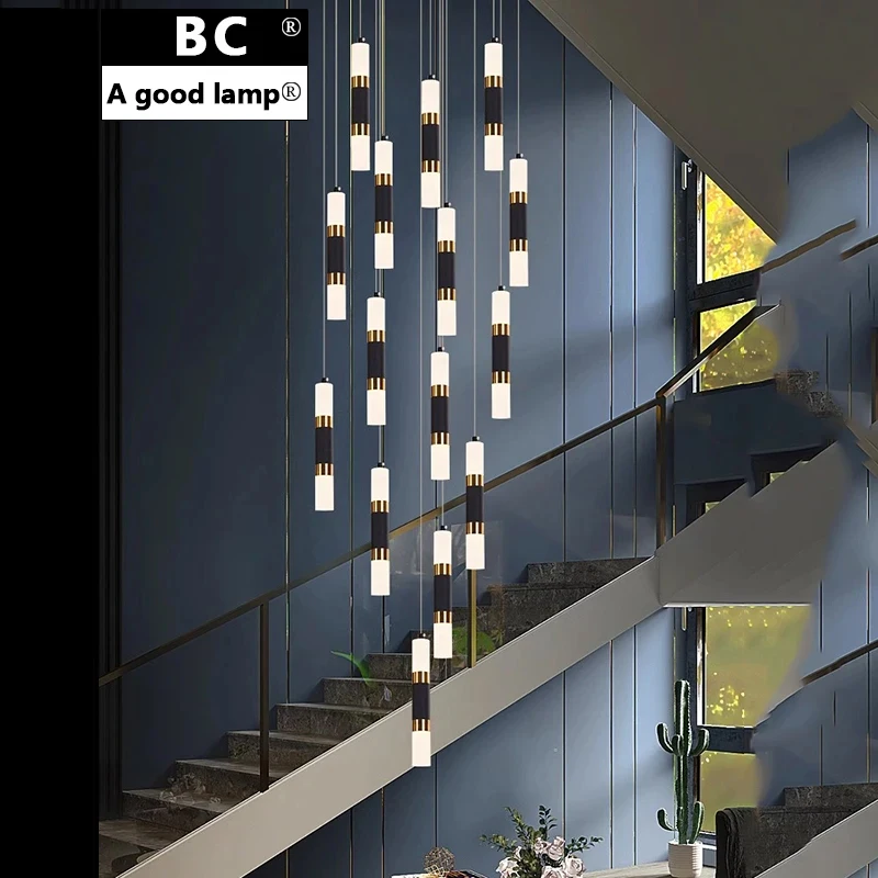 

Modern home decoration crystal chandelier, stair Pendant lamp, living room Pendant lights, interior lighting