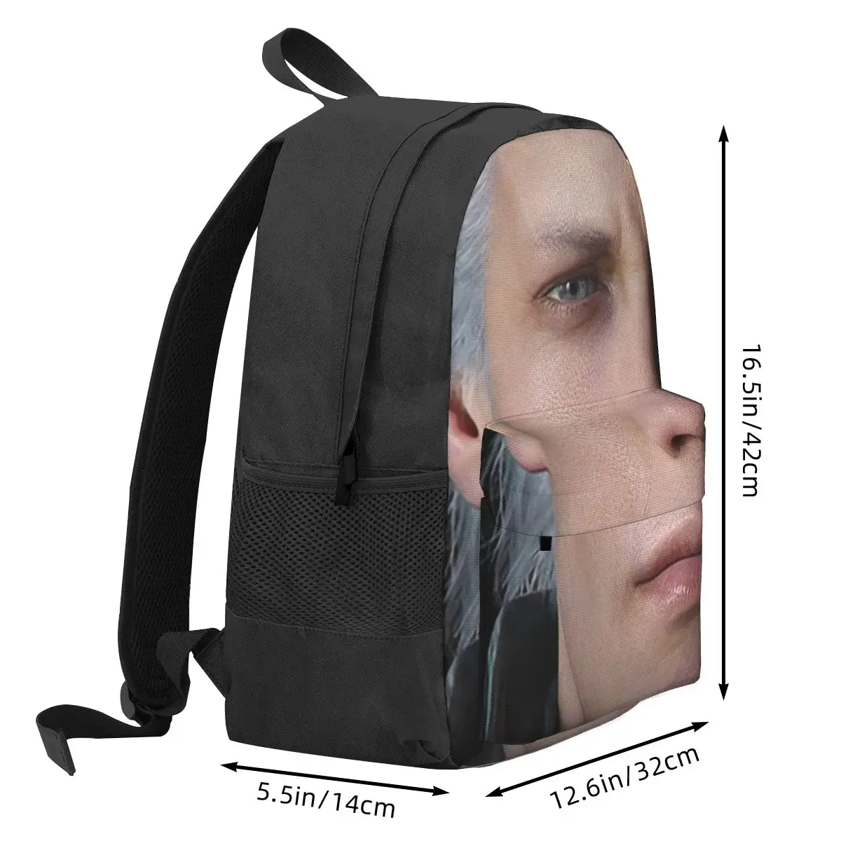 Devil May Cry 5 - Vergil Poster Backpack Student BookBag Kids School Bag Laptop Shoulder Bags for Men Women