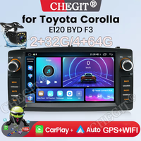 Car Radio Android13 For Toyota Corolla E120 2003-2013 BYD F3 Carplay Multimedia 7'' Player 2Din Autoaudio BT WIFI Navigation GPS
