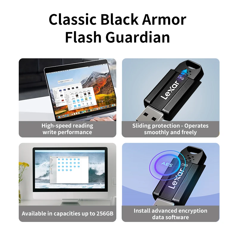 Oryginalny dysk USB Lexar USB 3.2 S80 Pen Drive 32GB 64GB 128GB 256GB Max 150Mb/s Pamięć USB Pendrive do komputera — zdjęcie produktu 6