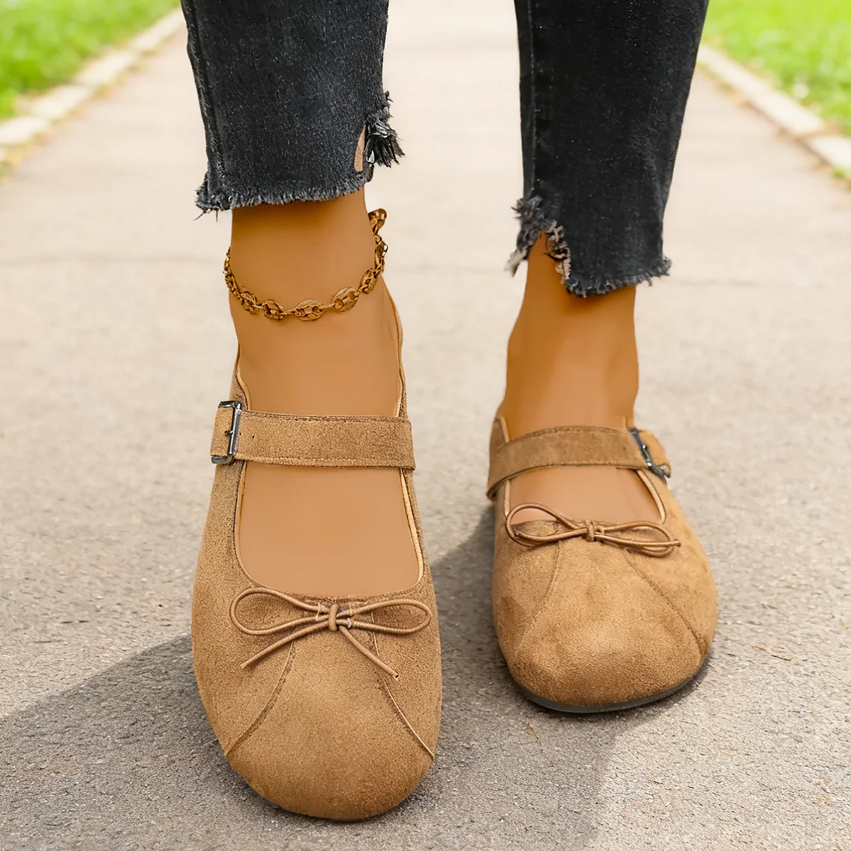 الربيع والخريف أنيقة بلون جولة رئيس فراشة عقدة عارضة الأحذية المسطحة المألوف جديد مريح الأحذية النسائية