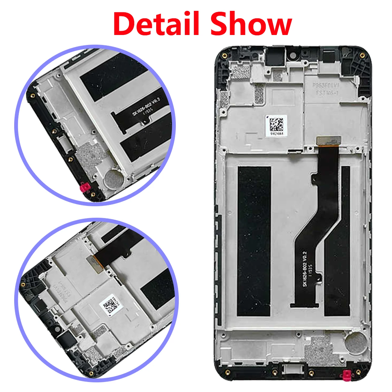 Original For ZTE Blade V10 Vita LCD Display Full With Frame Touch Screen Digitizer Assembly Repair Replacement Pantalla parts