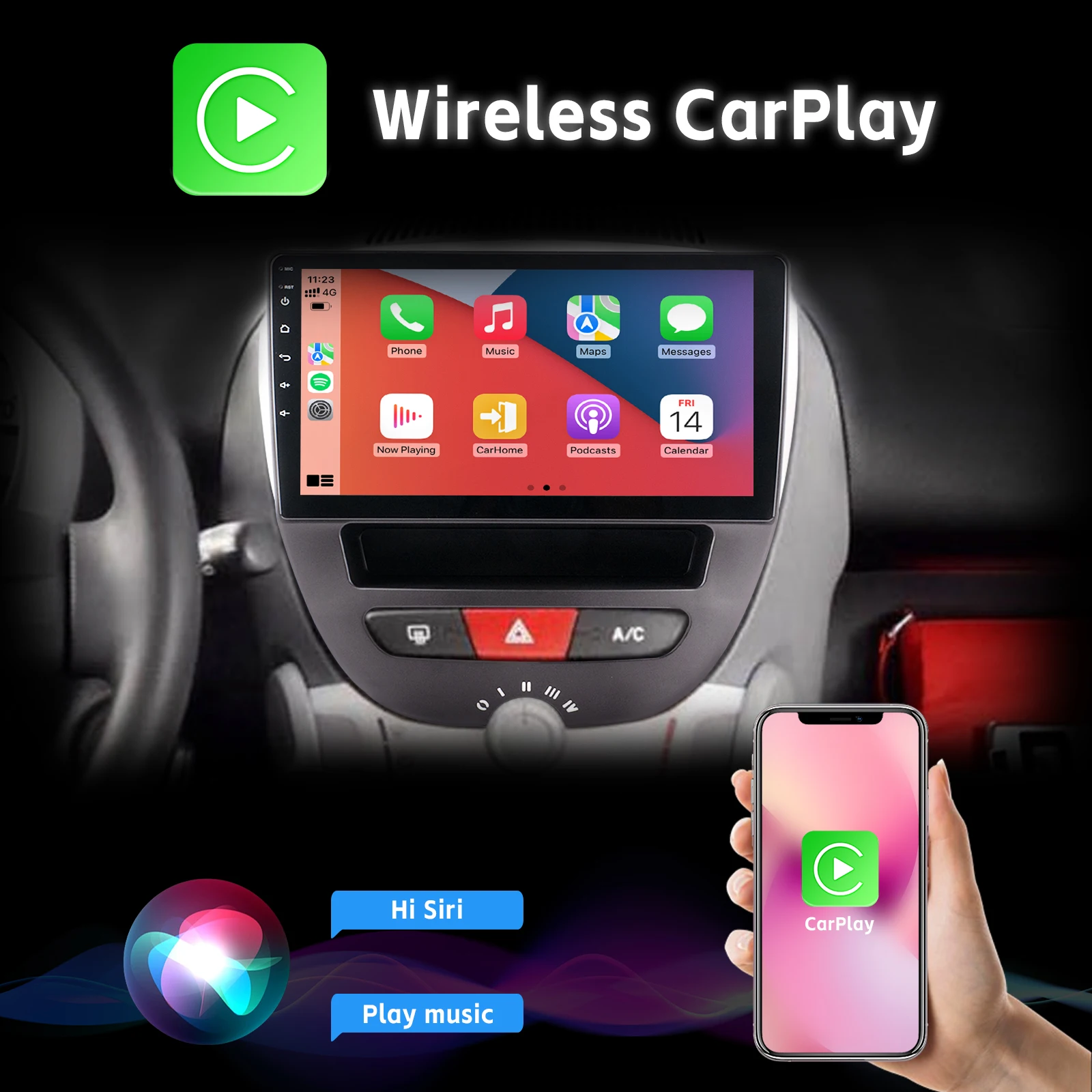 Car Radio DAB Wireless Carplay Android Auto  AHD Rear View Camera 10