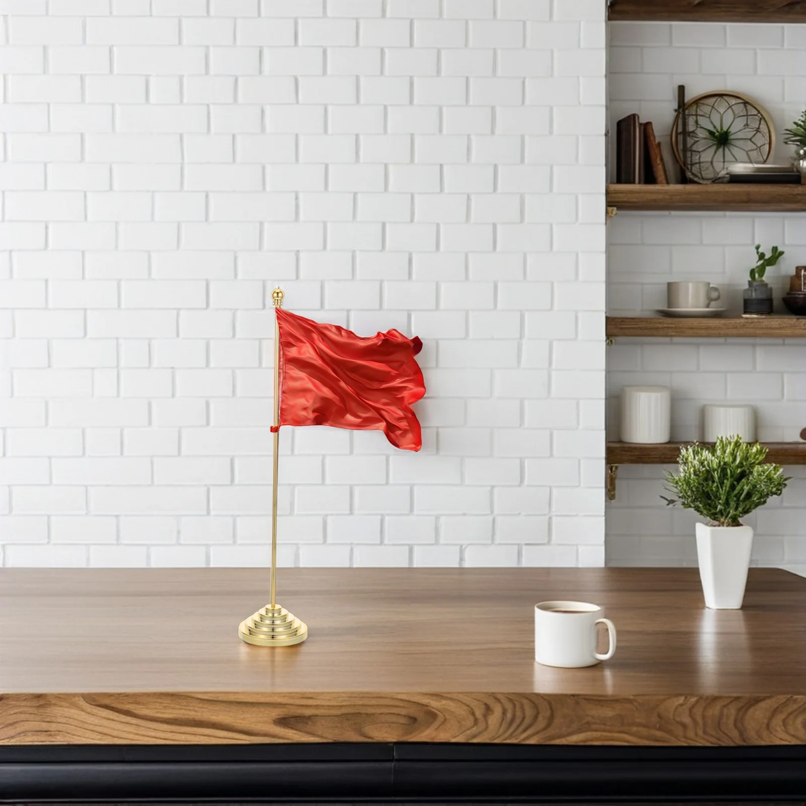 

Table Flag Stand Office Holder Desk Decor Mini Desktop Pole Small Base Indoor Flagpole