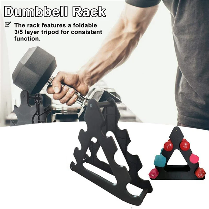 

ELOS-3X Weight Rack For Dumbbells Rack Multifunctional 3/5 Layer Rugged Dumbbell Holder For Household Use Dumbell Rack Stand
