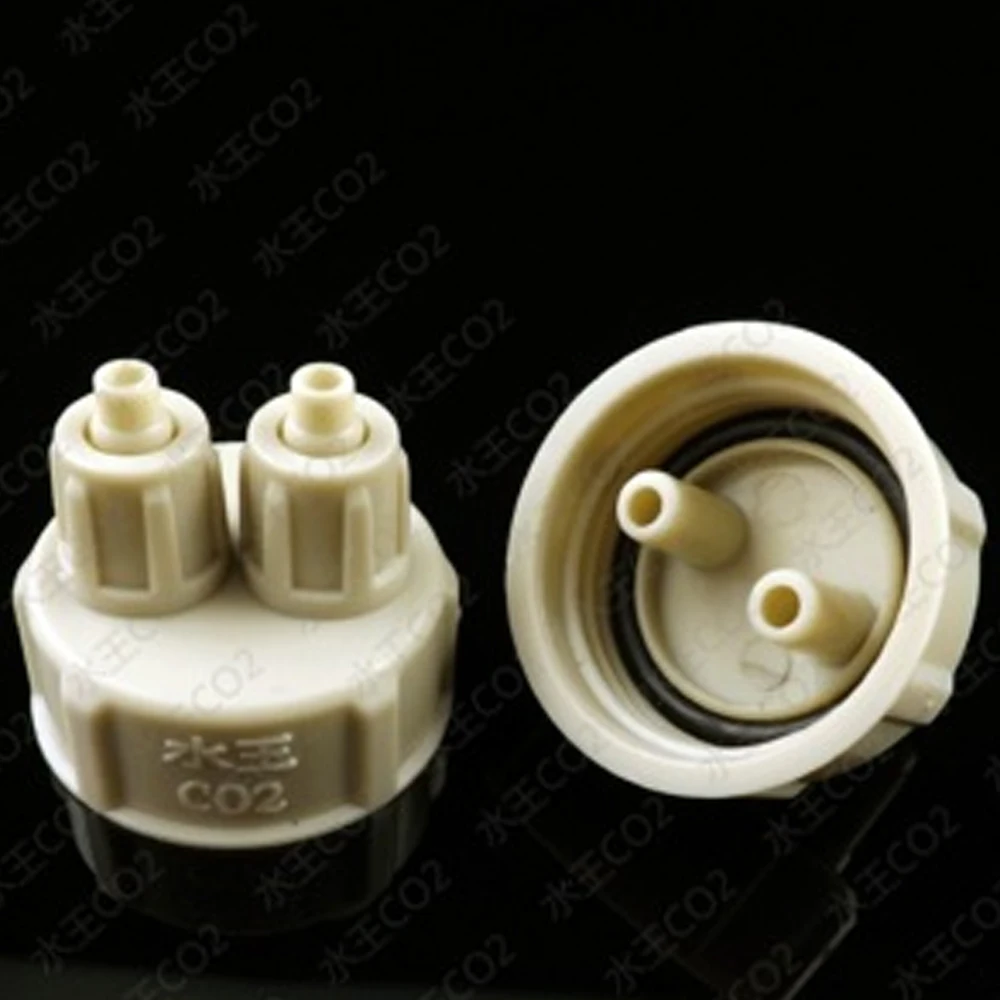 2Pcs Aquarium Multifunction DIY CO2 System Kit Generator Bottle Cap Fish Tank Carbon Dioxide DIY Reactor Quick Screw Plastic Cap - view 6