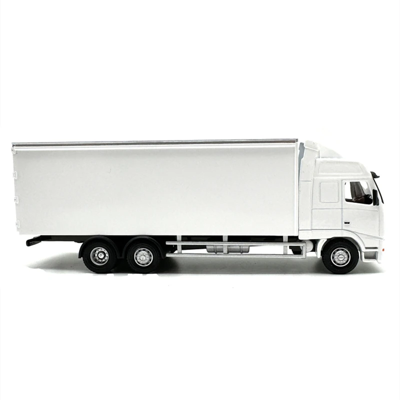 1:76 Scale Diecast Alloy FH Box Truck Transport Vehicle Toys Cars Model Classics Adult Collectible Souvenir Gifts Static Display