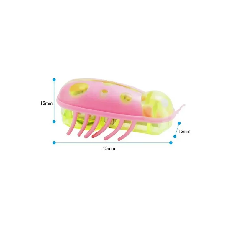 Pet Interactive Mini Electric Bug Cat Toy Cat Escape Obstacle Automatic Flip Toy Battery Operated Vibration Pet Beetle Supplies