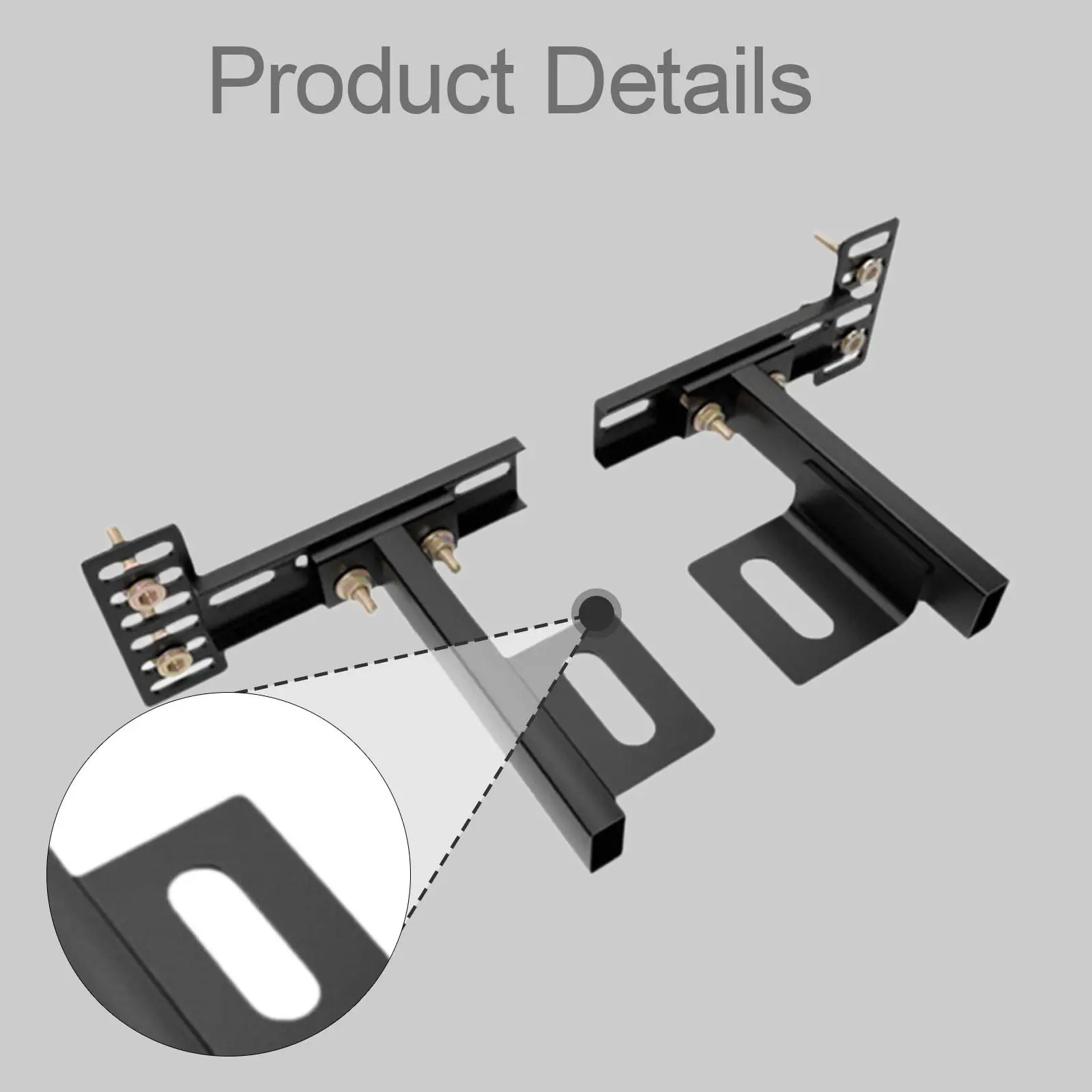 頑丈な炭素鋼製ヘッドボードブラケット-簡単に取り付けられるアクセサリー-ベッドフレーム用ヘッドボードアタッチメント-ベッド用-ユニバーサルフィット