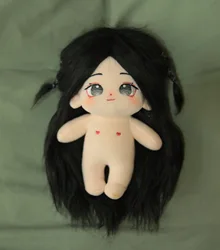 Long black hair 20cm girl replace Clothes Plush Idol Doll Clothes Kids Stuffed Animal Cute Cartoon Fans toys Gift dolls