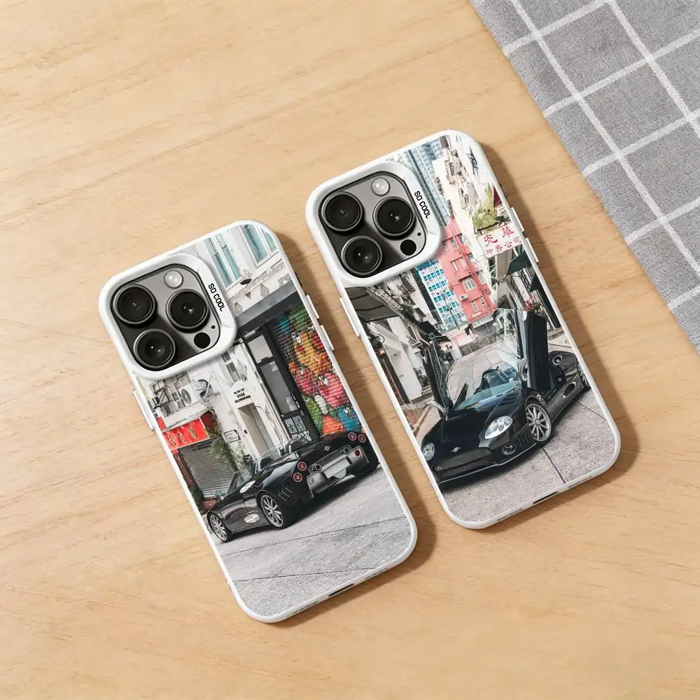

Aviation S-Spyker-S C8 Car Phone Case for iPhone 17 16 Pro Plus 15 14 13 Max Mini 12 11 X XS Air Fashion Bumper