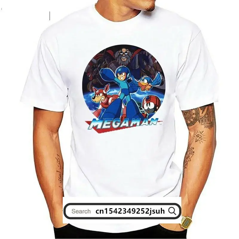 

Mega Man Megaman Collage Black MenS Adult Short Sleeve T-Shirt New Cotton Short-Sleeve T Shirt Western Style
