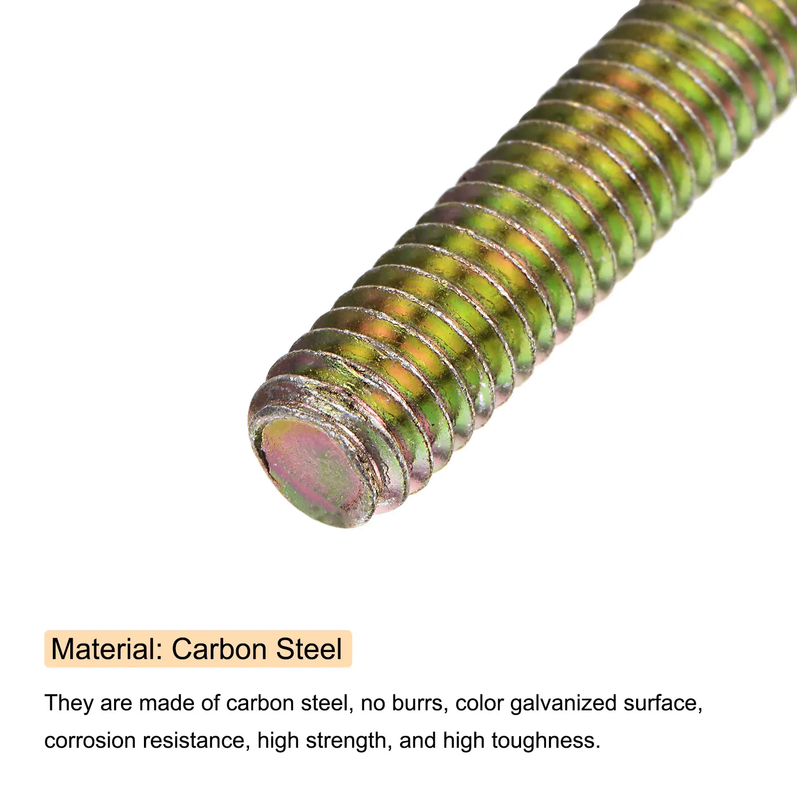 Asta completamente filettata in zinco