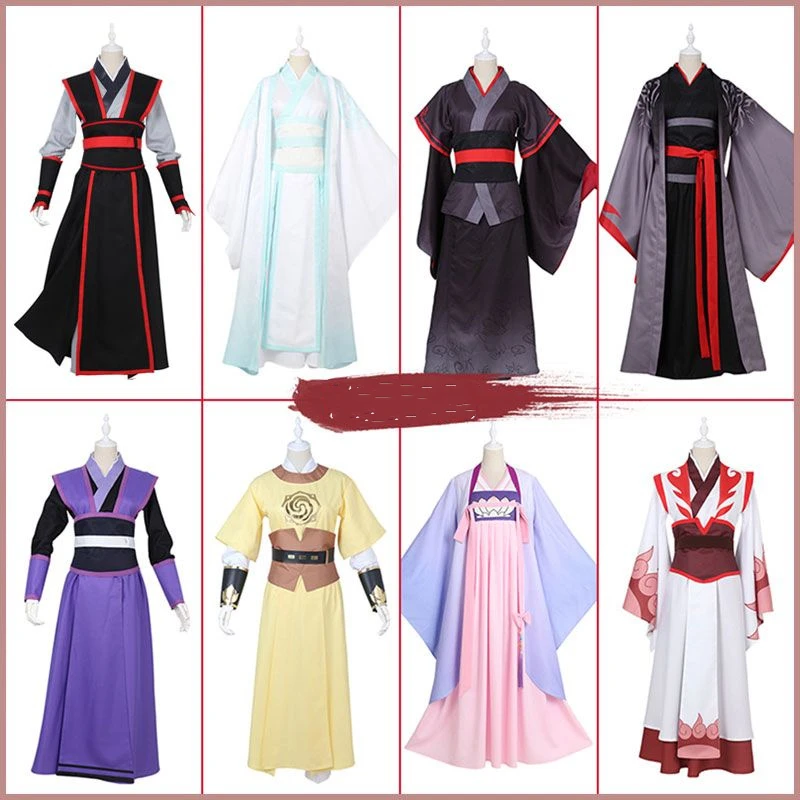 Dao Mo To Shi Wei Wuxian Young/Lan Wangji/Jiang Cheng/Jiang Yanli Grandmaster of Demonic Cultivation Anime Cosplay Costume