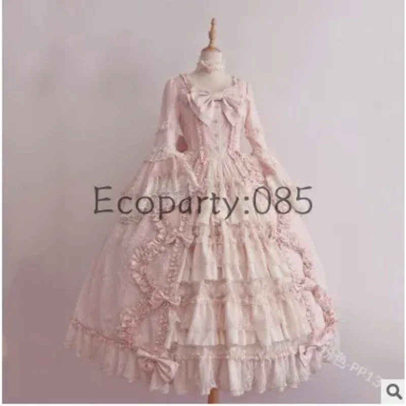 Anime Lolita Cosplay Robe de princesse pour femme, nœud mignon, dentelle, mousseline de soie, robes cousues, dames, tout match, grande balançoire, jupes, 2024