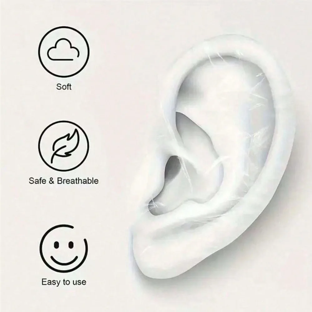 30PCS Waterproof Earplugs, Anti-Blister Anti-Scratch Protective Patch for Swimming Shower Hair Foot Heel Daily Care Accessories
