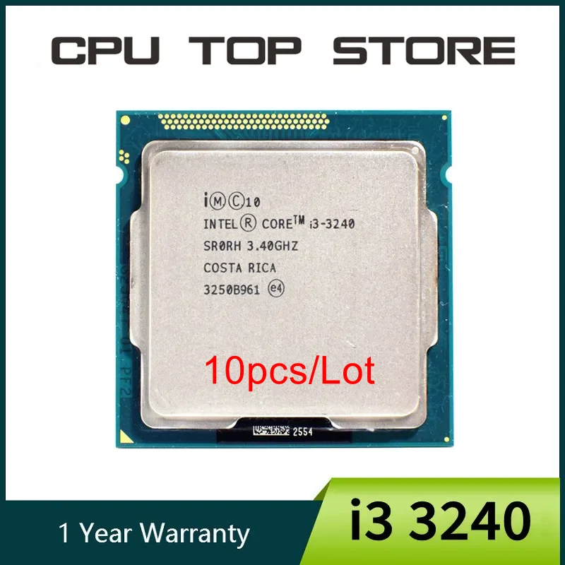 10pcs/Lot Intel Core i3 3240 3.4GHz LGA 1155 CPU Processor