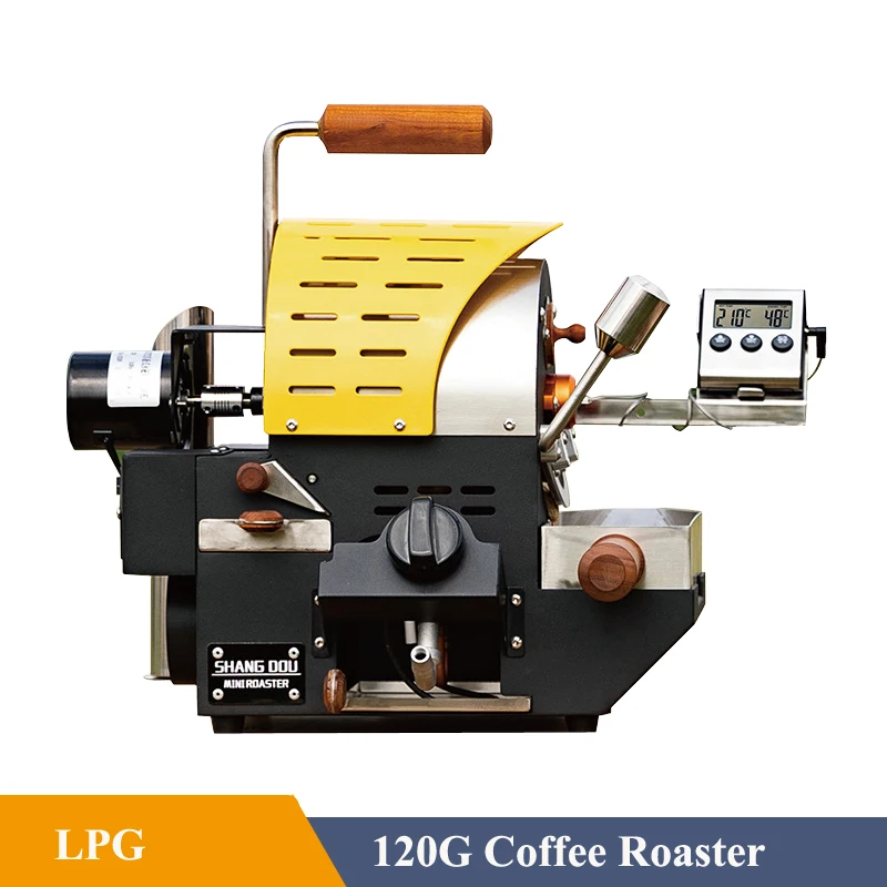 120G Coffee Roaster Gas Coffee Beans Baking Roasting Machine For Home/Commercial Use Coffee Baker LPG