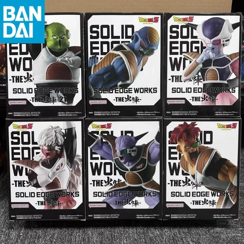 Figuras de acción originales BANDAI SOLID EDGE WORKS Frieza Ginyu Force Figure Ginyu Recoom Burter Jeice Guldo Anime Dragon Ball Z