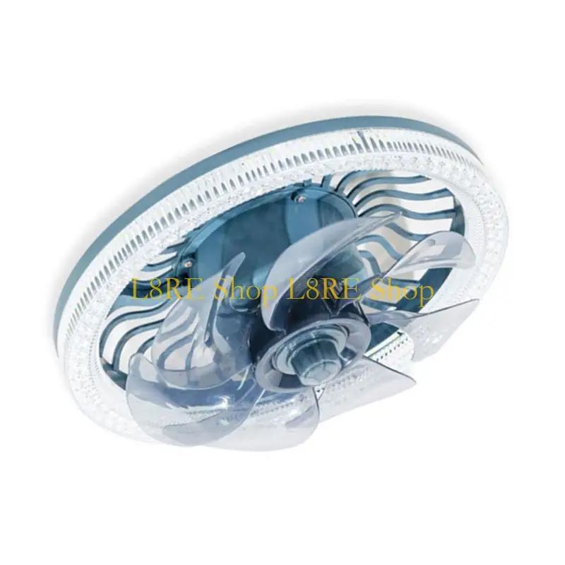 L8RE 34W 27 Ceiling Fan with Light Flushing Mount Ceiling Fan with Remote Ceiling Fan 3 Color Dimmable LED for Bedroom