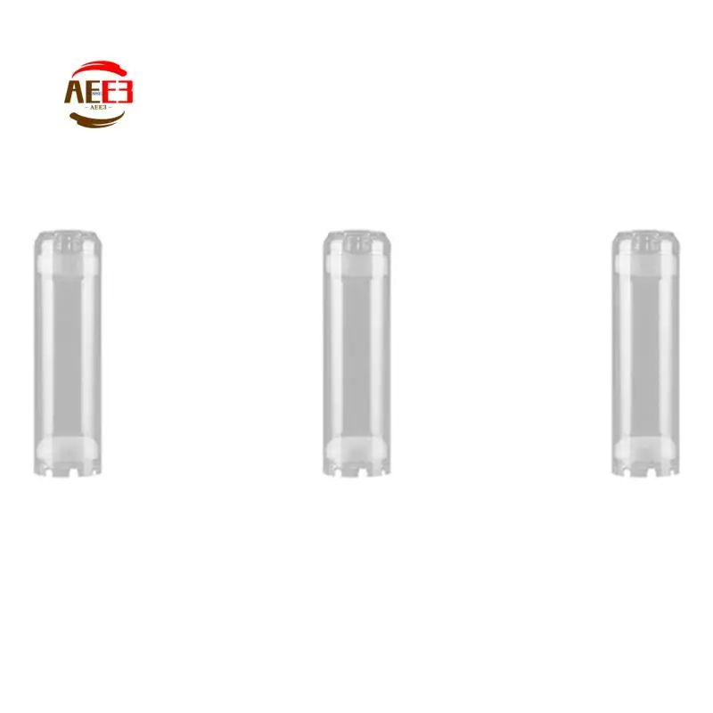 AEE3-3X 10-Inch Reusable Empty Clear Cartridge Water Filter Housing Various Media Refillable