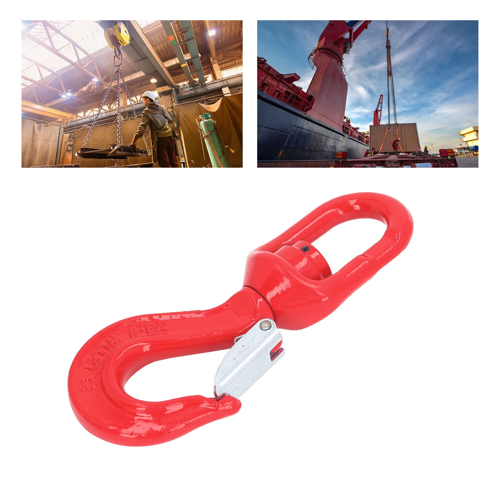 

Swivel Hook 2 Ton Load Bearing Heavy Duty Alloy Steel Swivel Lifting Hook for Crane Hoist Hook