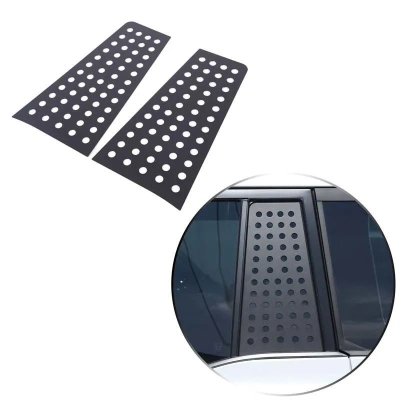 

For 2024+ Toyota Prado/LC250 rear window honeycomb panel Automobile rear window decorative panel Aluminum alloy 2pcs