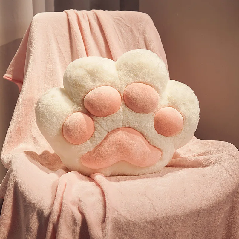 Children's Plush Pillows with Cat Paws Warm Hands Pillows Classroom Nap Cute and Practical Gifts P2