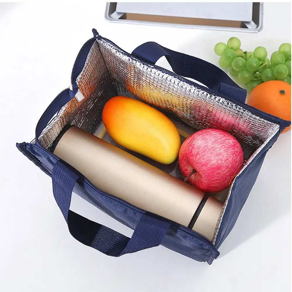 New Portable Thermal Lunch Box Bags Women Kids Food Storage Handbags Travel Picnic Pouch Insulated Cooler Tote Bag