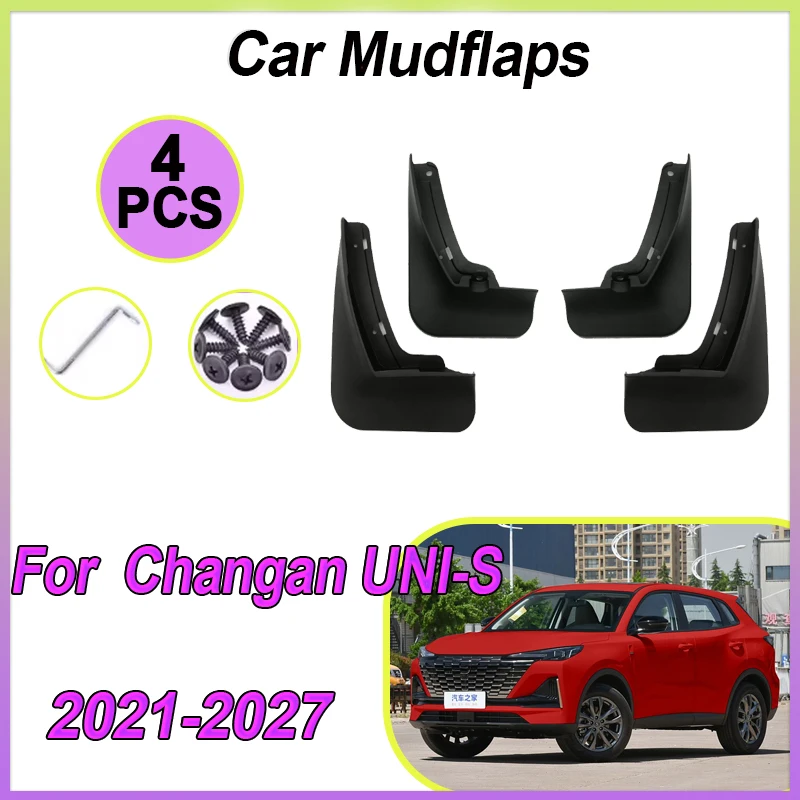 

Автомобильные брызговики для Changan UNI S UNIS UNI-S Nevo Q05 CS55 Plus II 2021-2027, брызговики, брызговики на крыло, автомобильные аксессуары