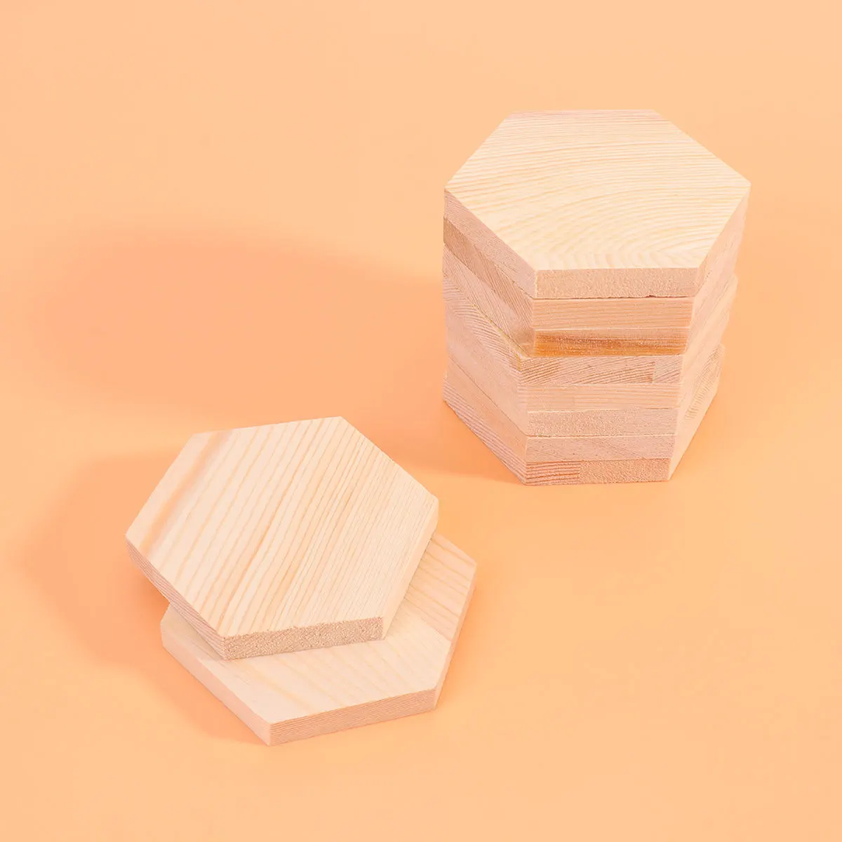 

10 PCS Special-shaped Wooden Board Craft Number Hardwood Small Decorate