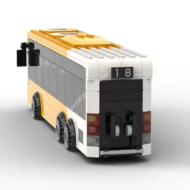 264 pçs trânsito ônibus empilhamento tijolos blocos criativos brinquedo para crianças presente de aniversário desenvolvimento habilidade operacional