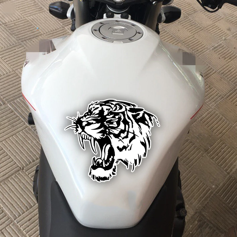 CK3338# Saber-toothed Tiger Vinyl Car Sticker Waterproof Removable Decal Self-adhesive Auto Decoration Personality Styling