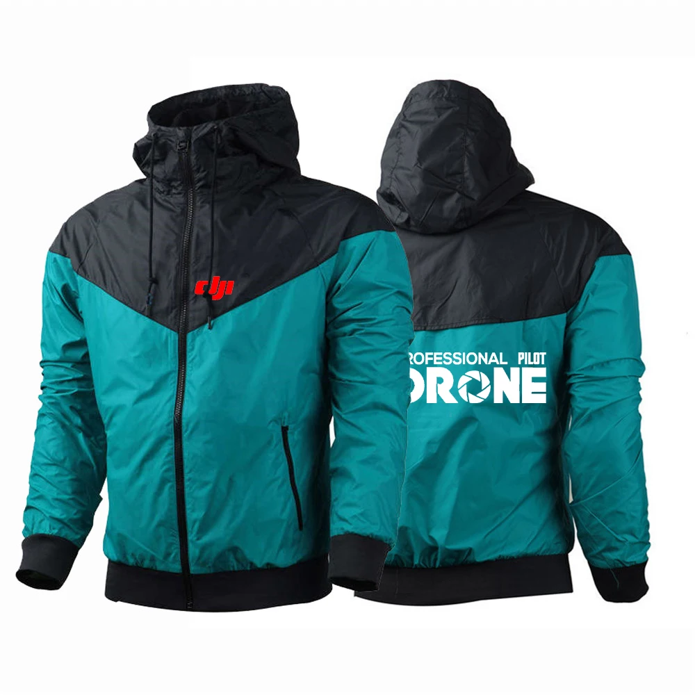Dji Professional Pilot Drone 2025 New Men's Five-Color Windbreaker Spring And Autumn Harajuku Zipper Jacket Tops