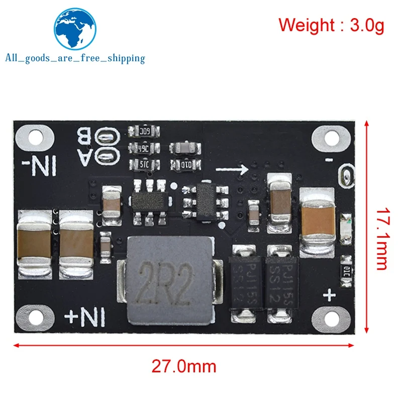 DC-DC 3V-5.5V to 5V 8V 9V 12V 1.5A 10W Mini Multi-function  Lithium Battery Charging Boost Module With LED Indicator