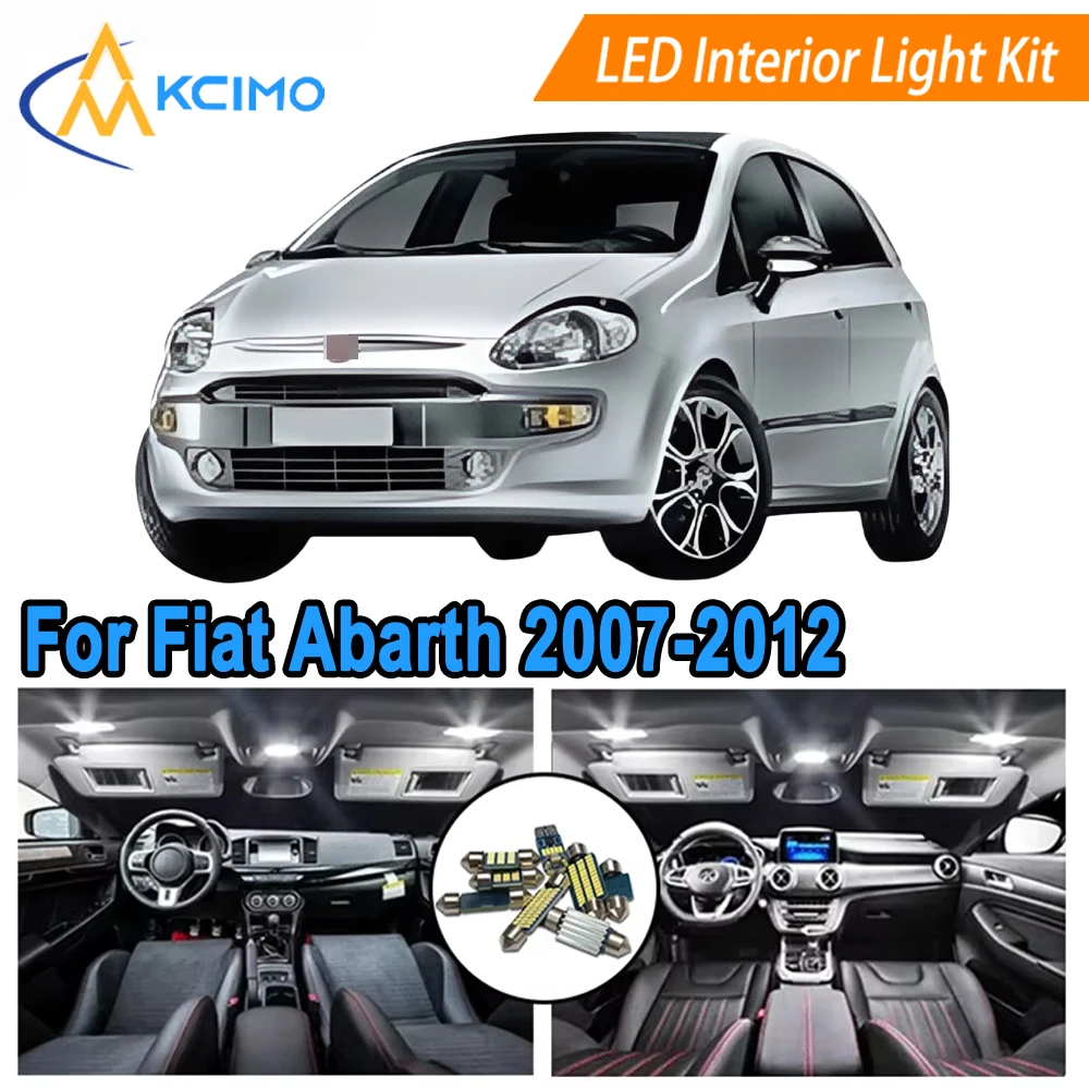 

Car Interior Light Bulb LED Interior Lights Kit For Fiat Abarth Grande Punto 2007-2012 Ambient Lighting Kit 12V Footwell Lamp
