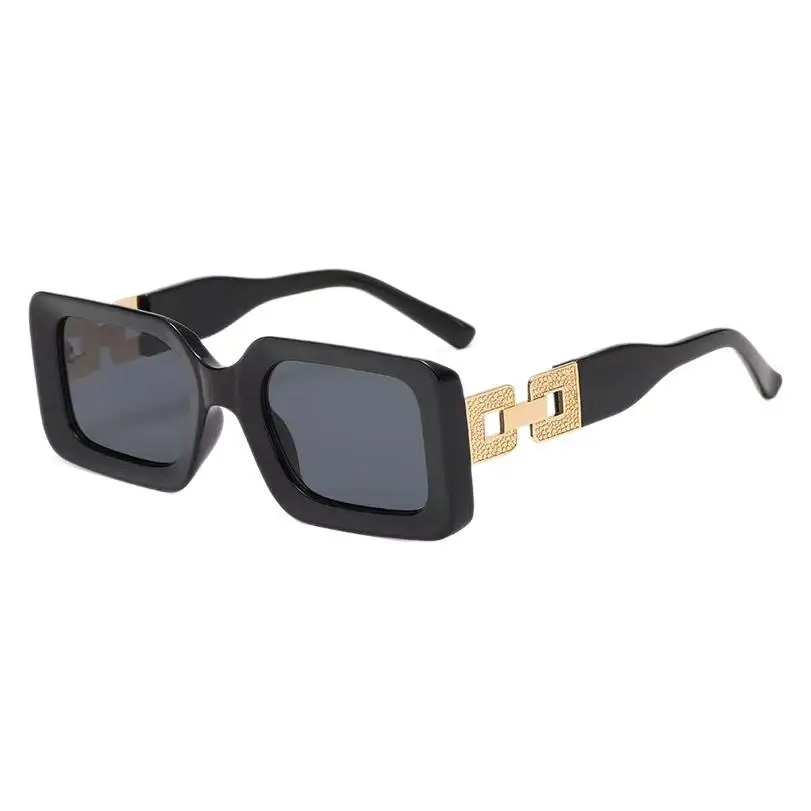 

Hollow Out Wide Leg Square Box Women's Sunglasses New European and American Versatile Fashion Trend Brand