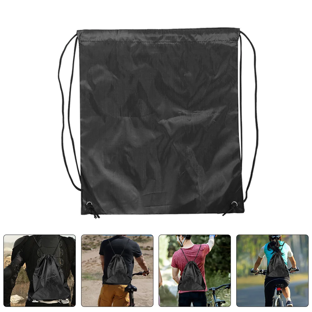 2 pçs bolsa de armazenamento de ciclismo grande capacidade saco de cordão para motocicleta bicicleta mochila de viagem saco tote