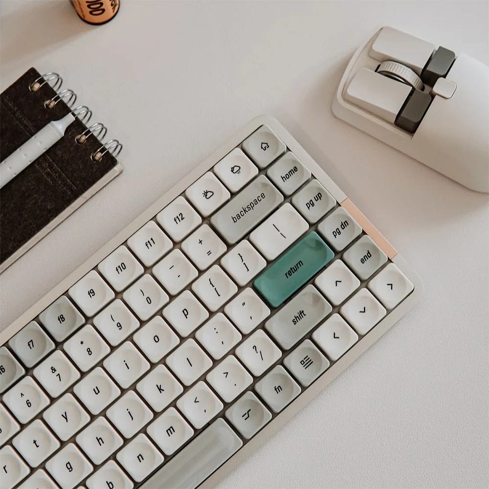 Déjà Vu Theme Low Profile Keycap Set PBT Custom Bauhaus Keyboard Cap Original Office Gaming KeyCap for Mechanical Keyboard Gifts