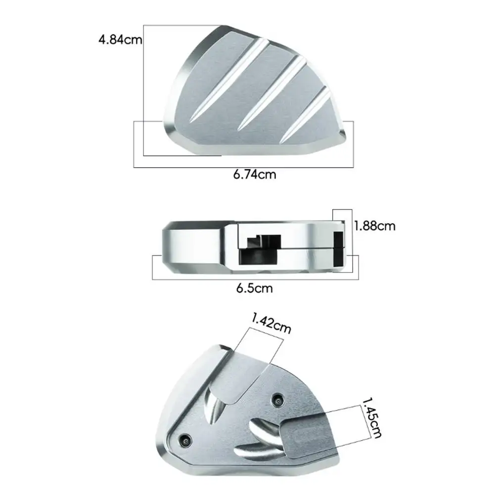 Motorcycle Kickstand Pad for Honda PCX125 PCX150 Aluminum Alloy Side Stand Extension for Improved Parking Safety