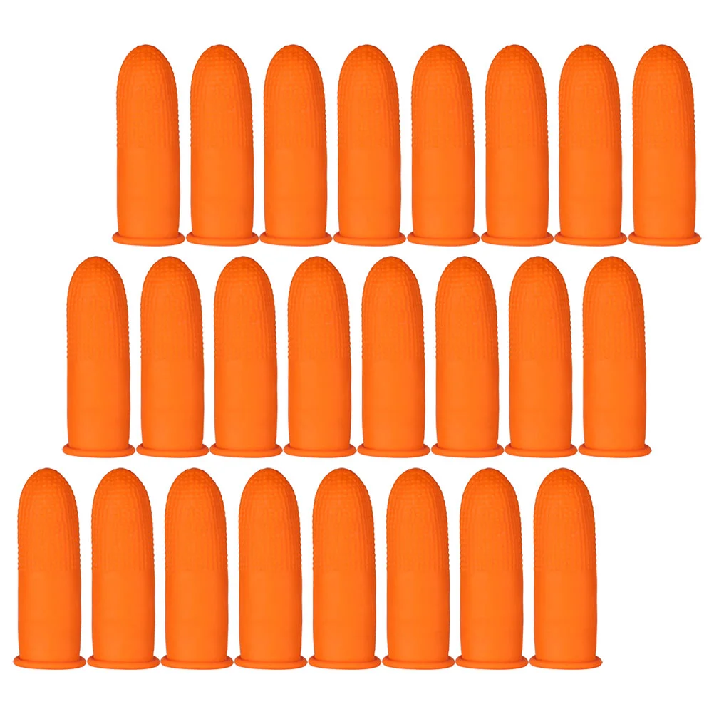 

200 Pcs Large Portable Latex Finger Cot Work Gloves Cots Claws Emulsion Protectors Protection