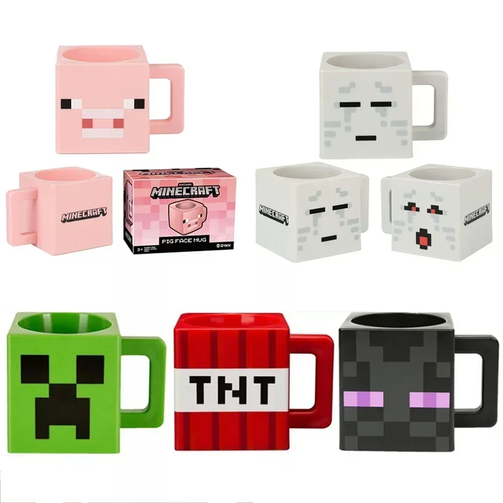 230ml 3D Mug Capacity TNT Coolie Fear Block Grassland Pink Pig and Horse Alex Mug Novelty Mug Coffee Mug Toy